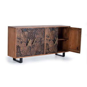 Aparador de Madera de Acacia Estilo Étnico Moderno