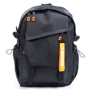 Mochila multi compartimento, porta Laptop 15.6". Capa impermeable. Adaptable a Trolley. Toma USB externa.