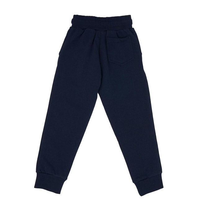 Pantalones sudadera básicos con logo pequeño para niños