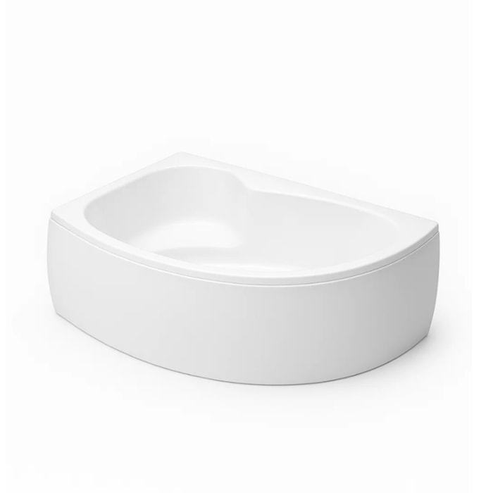 Pack baignoire d'angle 150 x 100 cm Micromega Duo version gauche  + tablier de baignoire