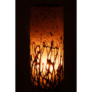 J-Line Vase/Chandelier Petra Verre Marron/Blanc Large