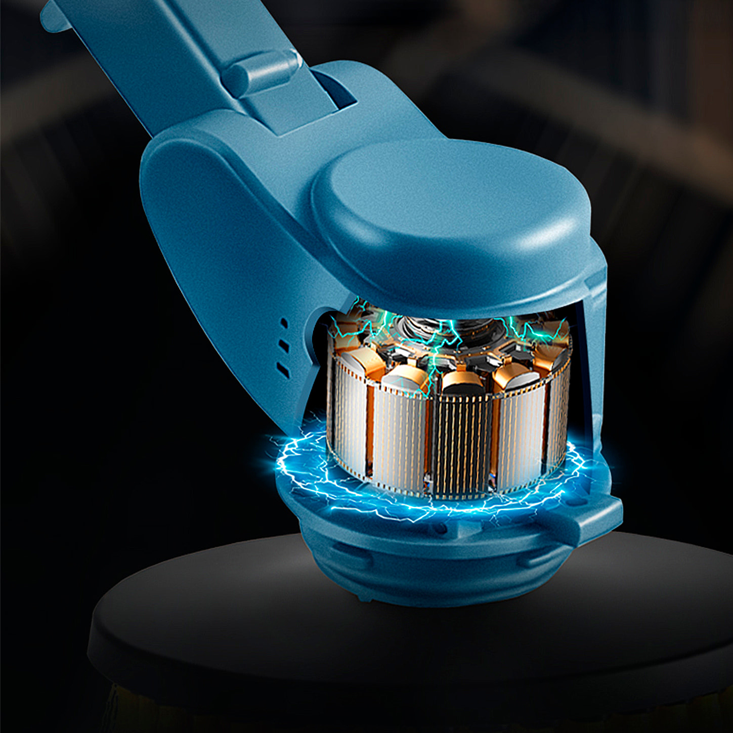 Spazzola per la pulizia elettrica con 3 testine e altezza regolabile.