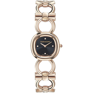 Ferragamo Orologio Analogico Al Quarzo Za-Double Gancini Jewel-F