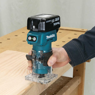 Affleureuse 18V Ø6mm LXT - MAKITA - avec 1 batterie 18v 3,0 Ah - chargeur - DRT52SF