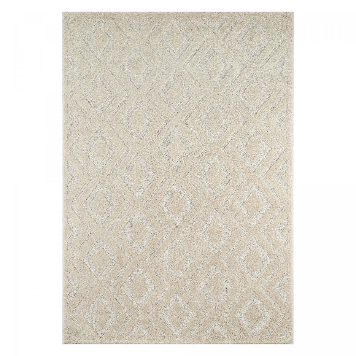 Tapis salon et chambre tissé motif géométrique PIRI