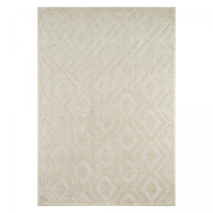 Tapis salon et chambre tissé motif géométrique PIRI