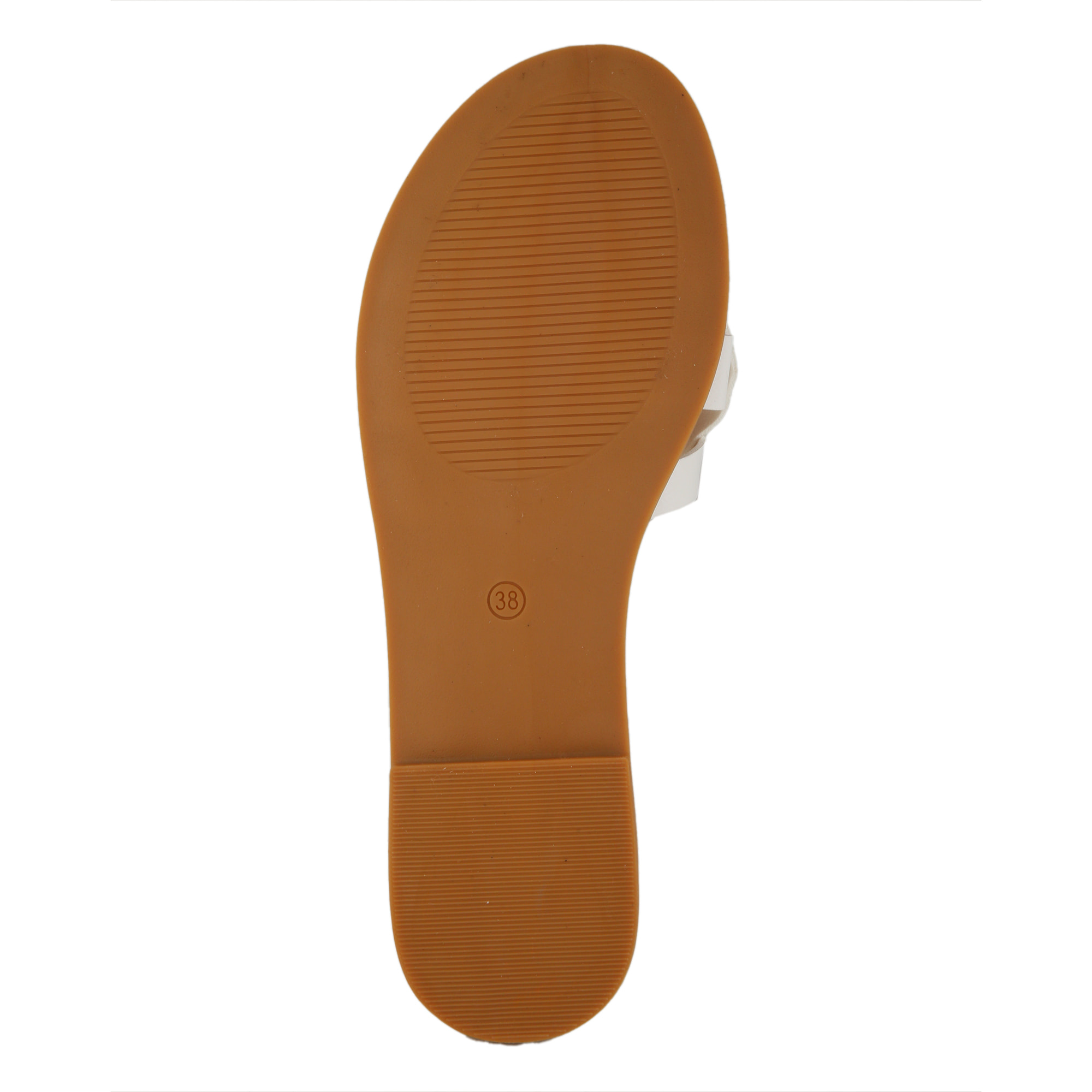 Sandali bassi con fascia intrecciata e borchie