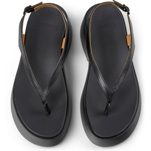 Sandalias - CAMPER Tasha - Negro - Cuero liso