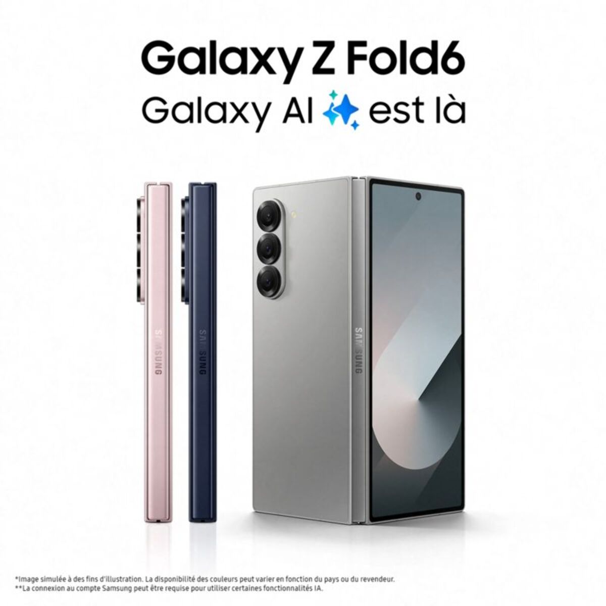 Smartphone SAMSUNG Galaxy Z Fold6 Bleu nuit 512Go