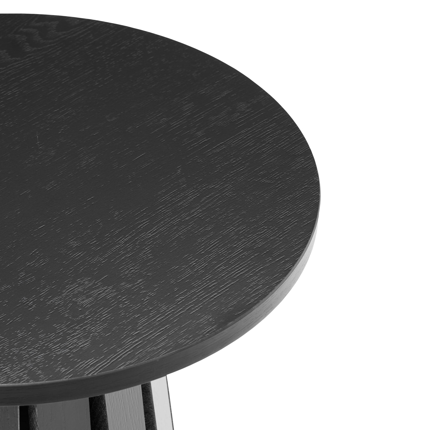 Table d'appoint ronde style scandinave noire LIV