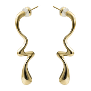 Pendientes Nakim acabado oro amarillo 18k
