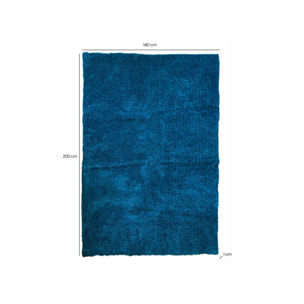 Tapis 140 x 200 cm en tissu doux à poils courts - KARA