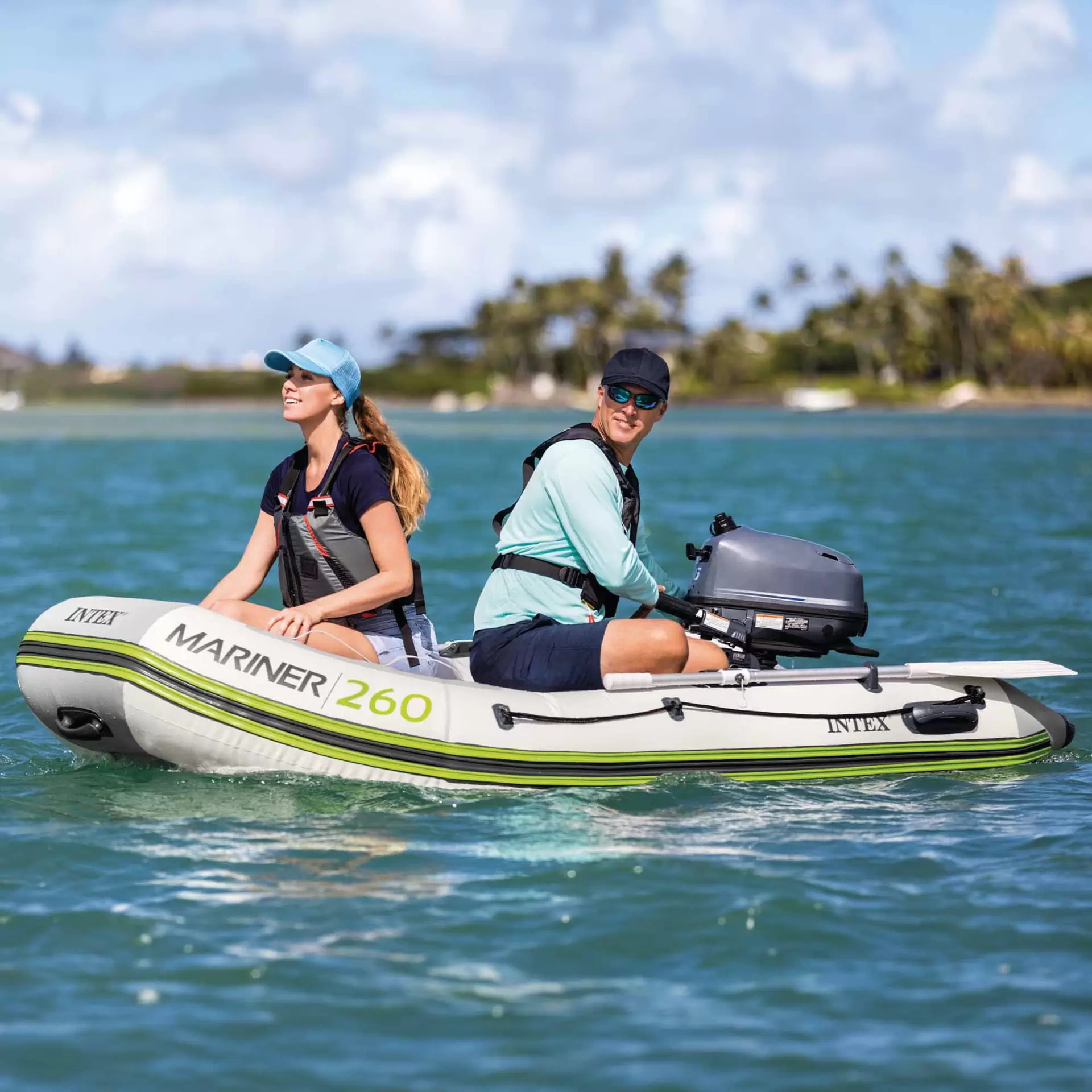 Intex 68395NP - Canotto Gommone Gonfiabile Mariner 260, 2 Posti, 259x155x41 cm