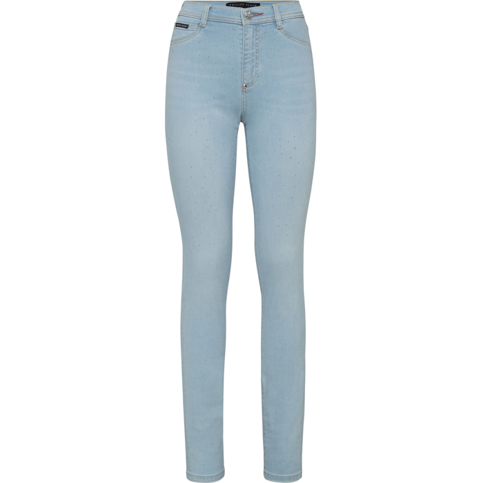 PHILIPP PLEIN Jegging de cintura alta