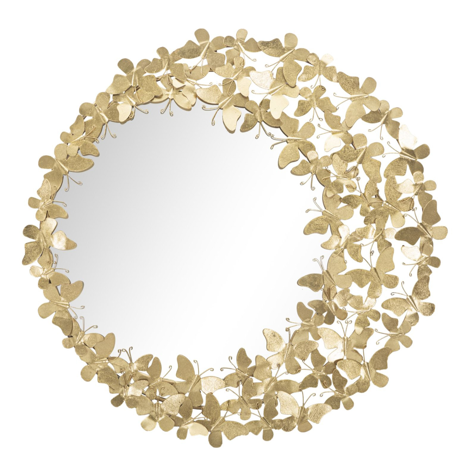 SPECCHIO GLAM BUTTERFLY WIND Ø CM 81,5X3,5 (MISURA SPECCHIO CM Ø55)