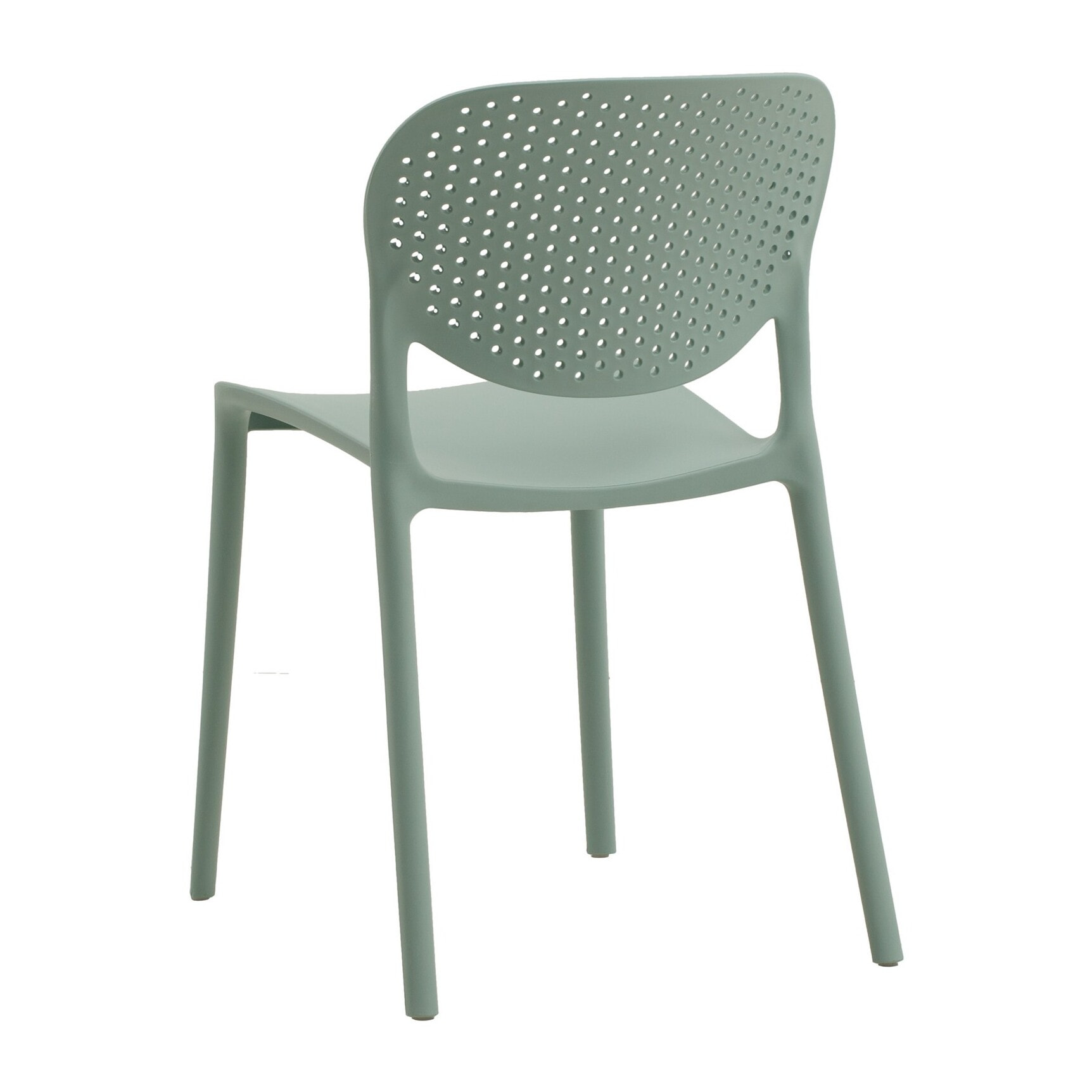 Set di 2 sedie MAIORCA in polipropilene verde, impilabili