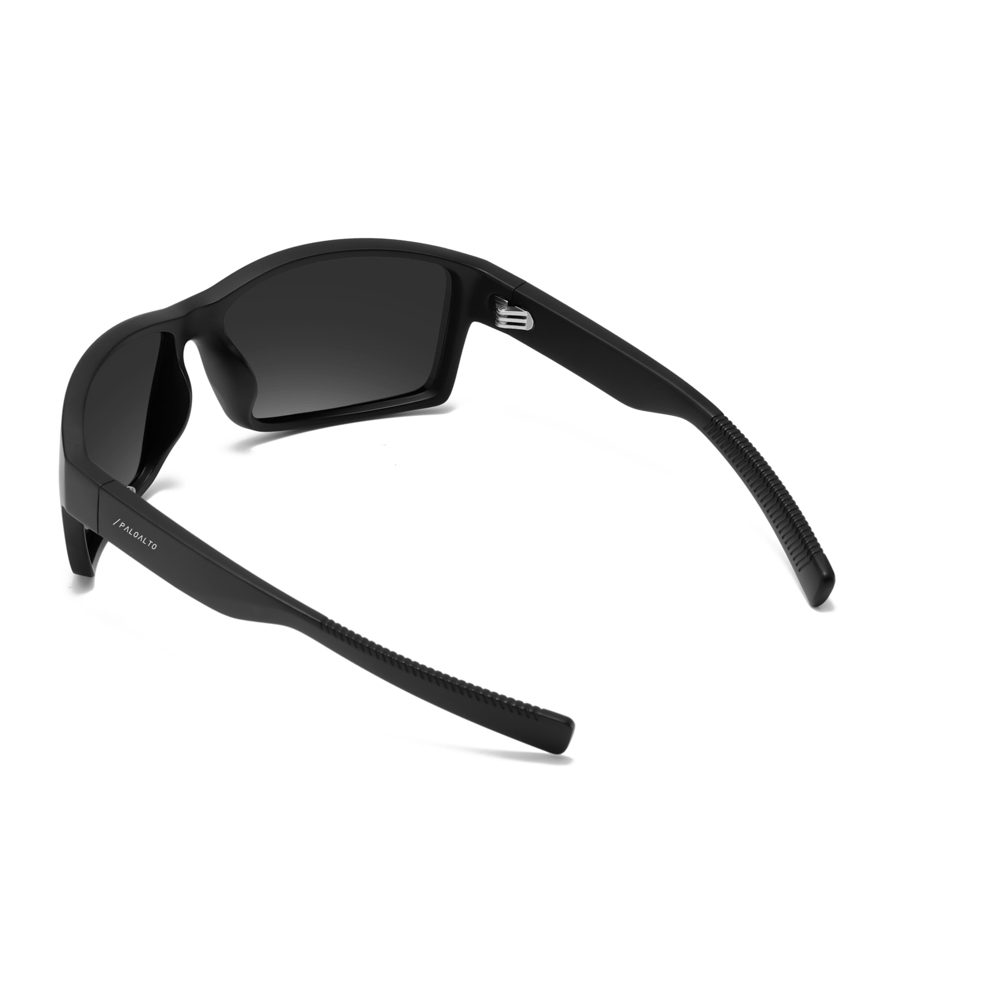 Gafas PALOALTO modelo PADDLESURF en color Montura negra mate con lentes polarizadas ahumadas.