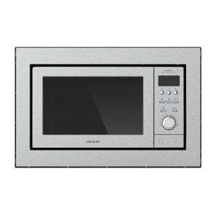 Microonde da incasso con piatto GrandHeat 2500 Built-in Steel Cecotec