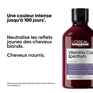 Série Expert Vitamino Color Spectrum - Shampoing Neutralisant Violet 300 ml
