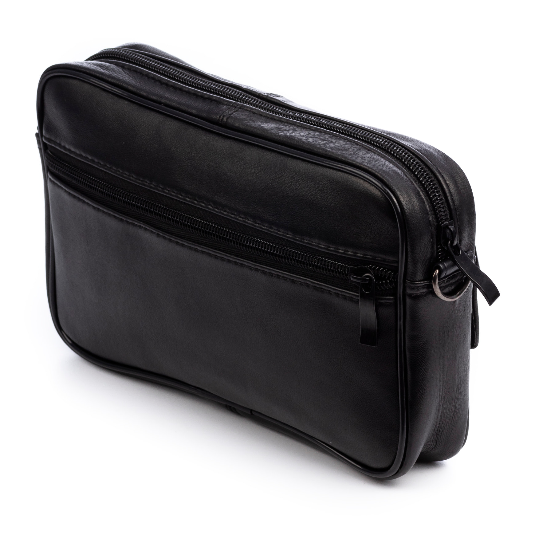 Atri bolso bandolera con 4 compartimentos de piel Dollaro.