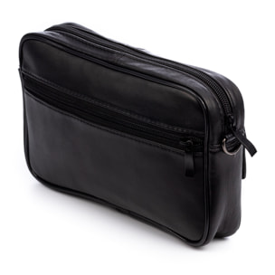 Atri bolso bandolera con 4 compartimentos de piel Dollaro.