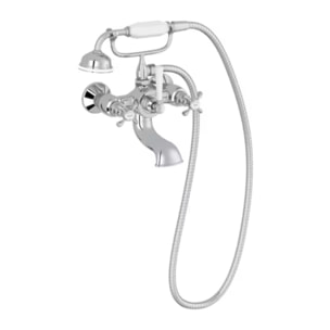Mélangeur baignoire Cléo 1889 avec pommeau douche Chromé