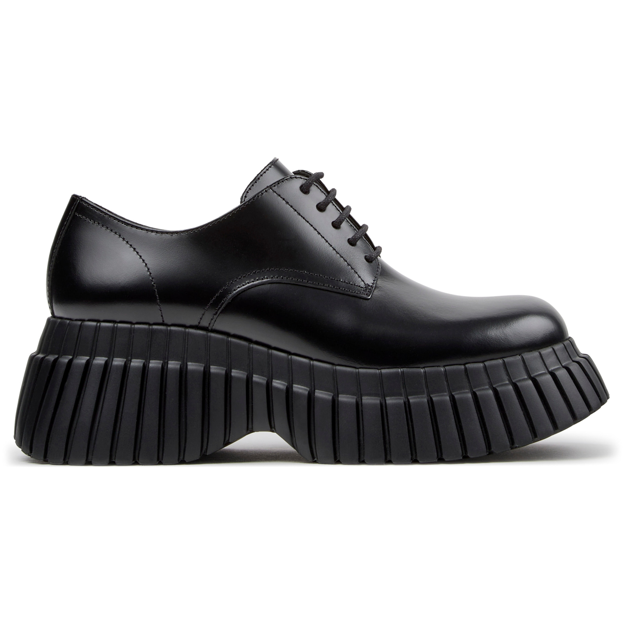 Zapatos de cordones - CAMPER Pix BCN - Negro - Piel lisa