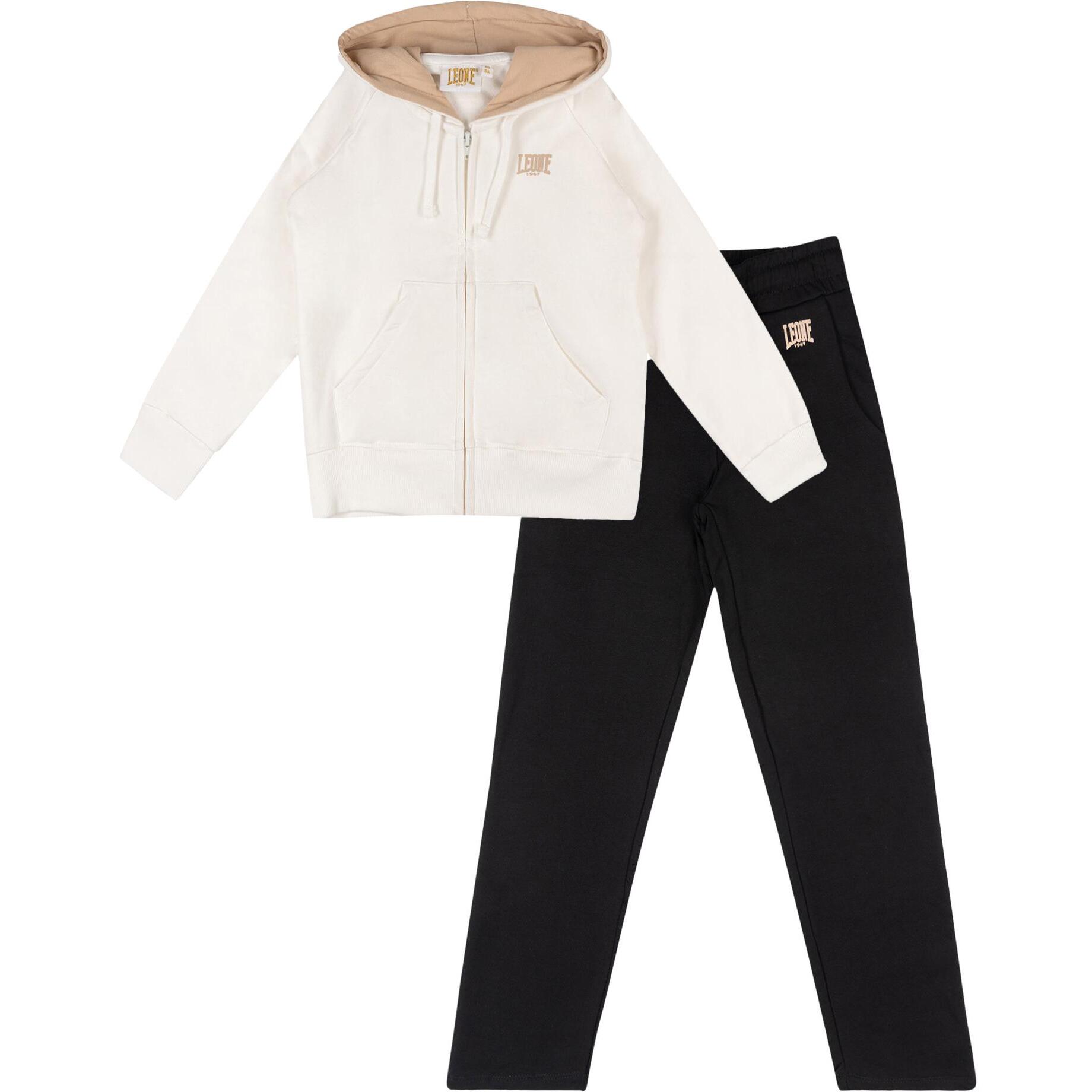 Chándal de invierno para niña "Relaxed" con capucha y cremallera