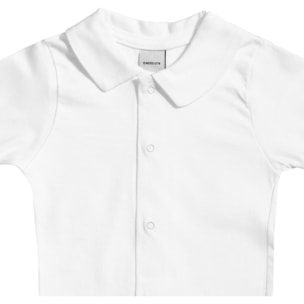 Body bebé manga corta cuello pico