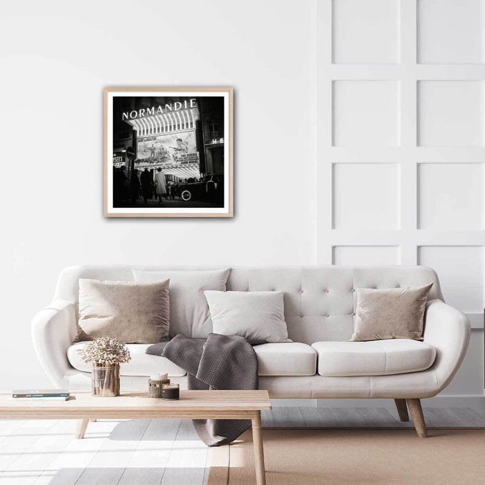 Affiche de cinéma Le train UGC Paris, 1964 Affiche + cadre en bois - Chêne