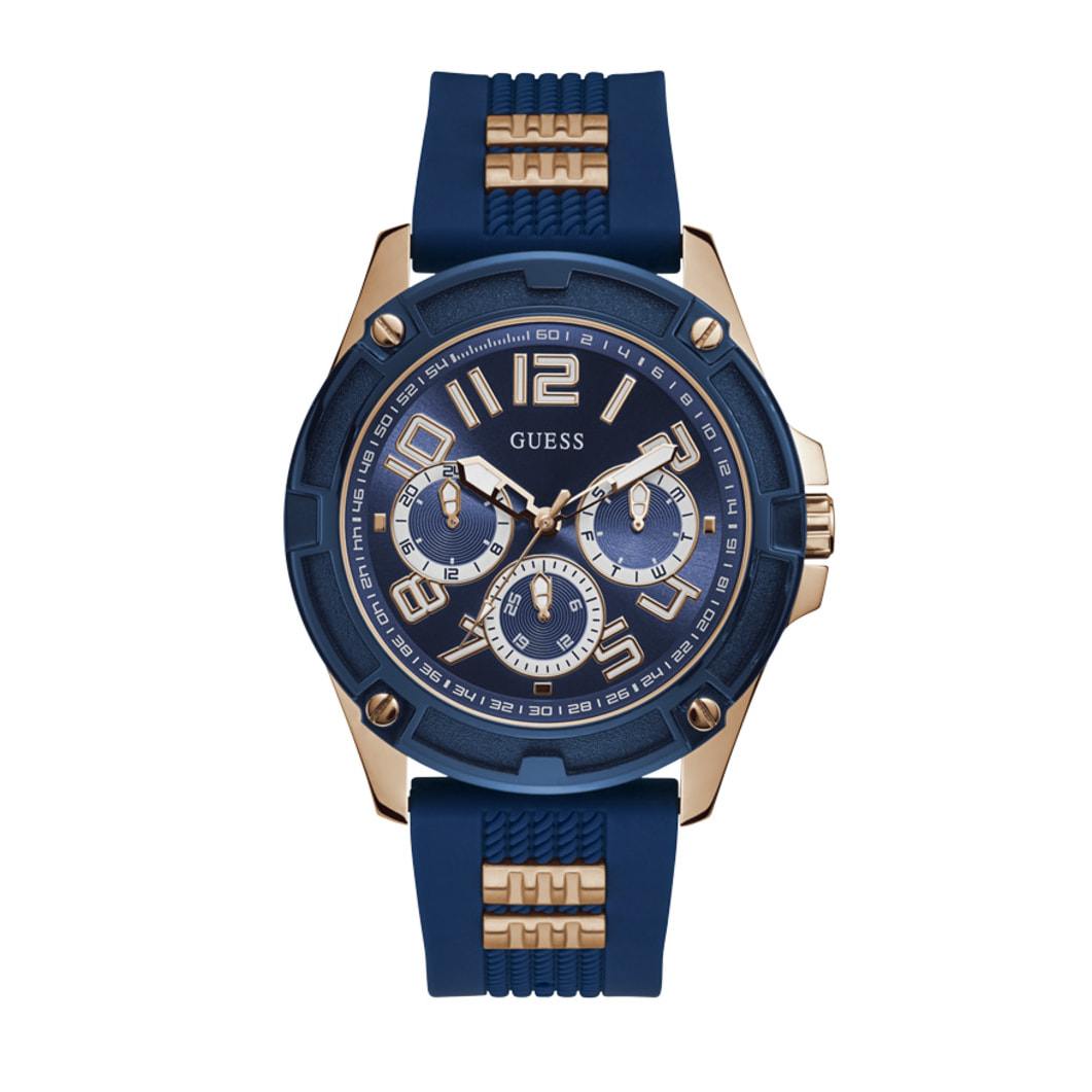 Reloj Guess GW0051G3 Hombre Analogico Cuarzo con Correa de Silicona