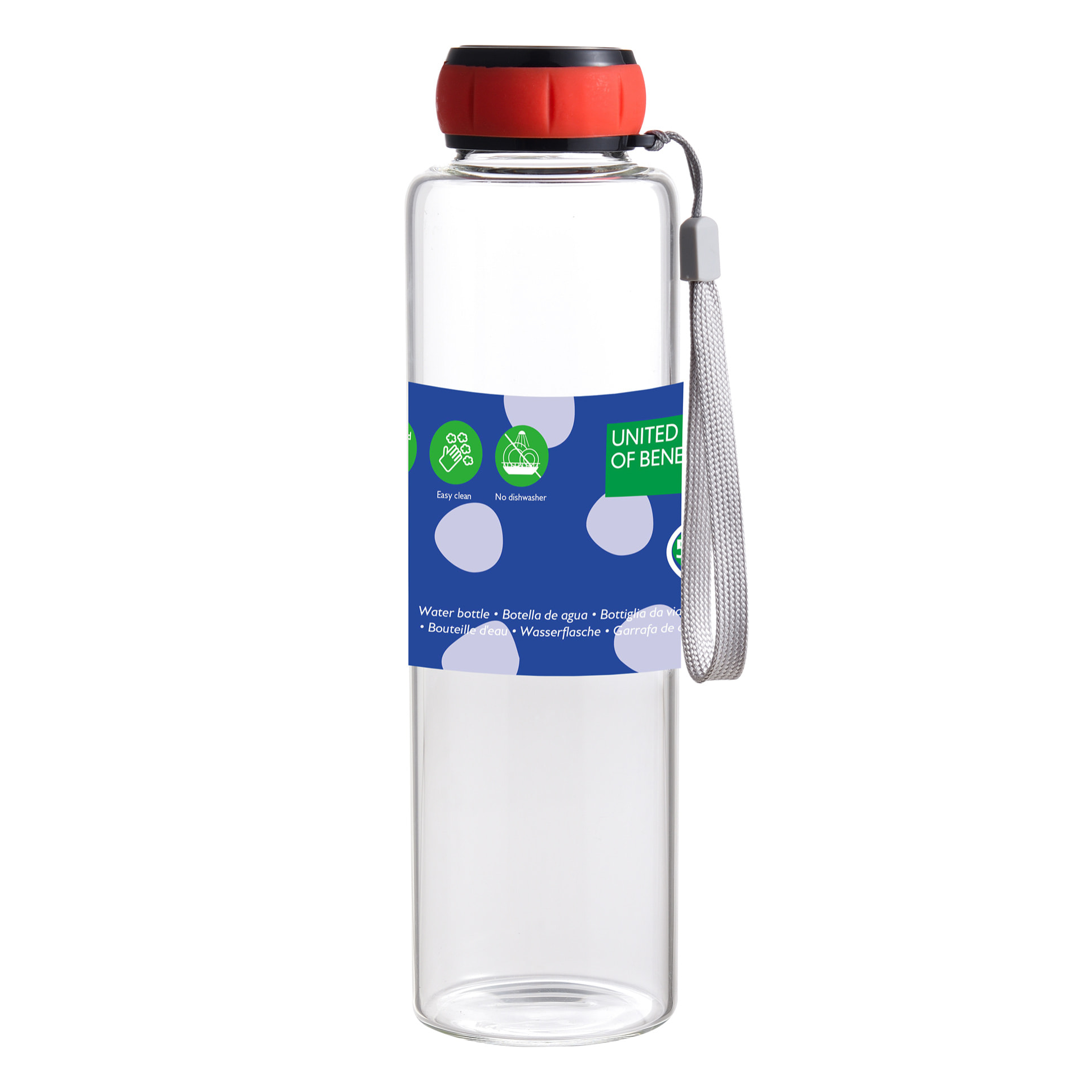 Botella agua  rojo  benetton