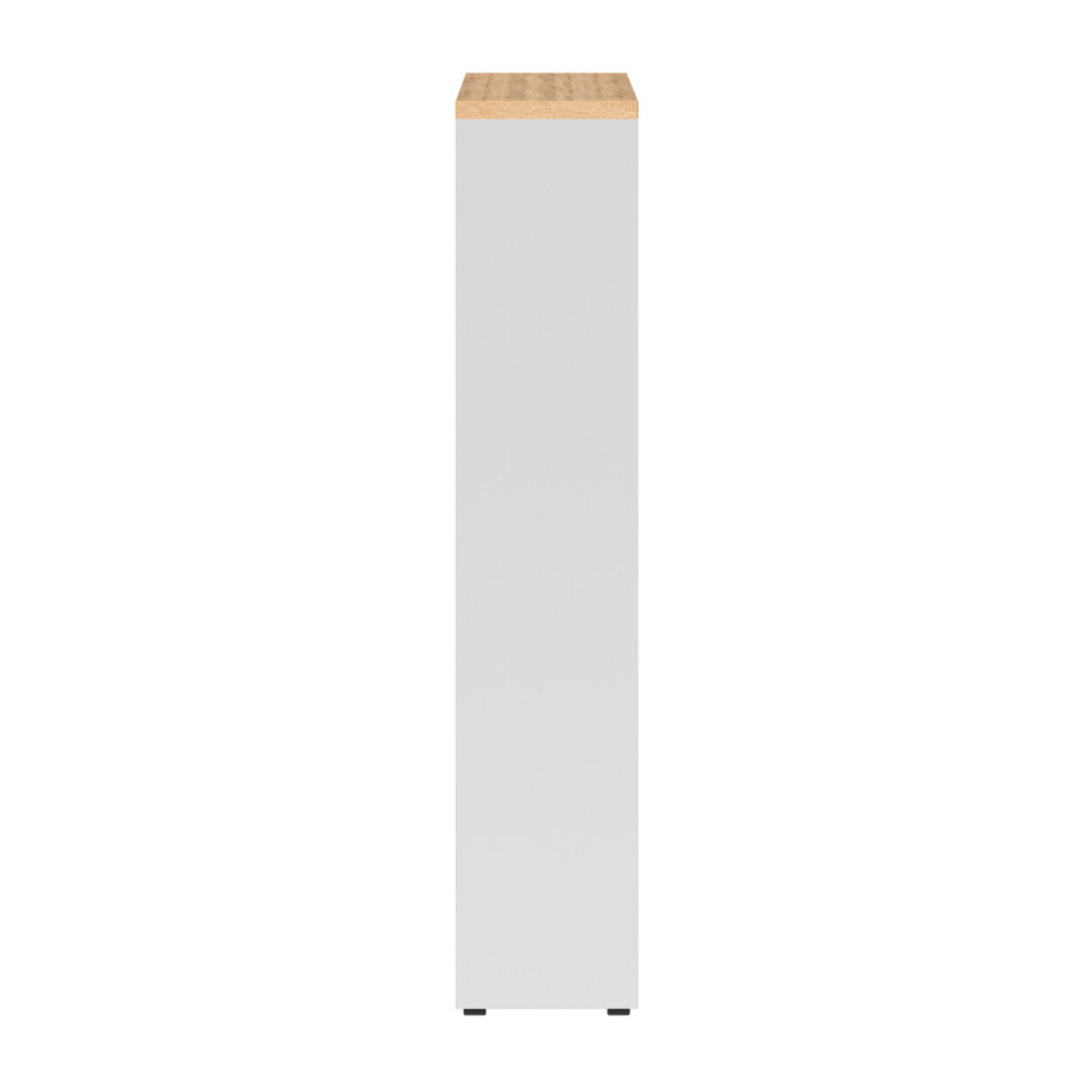 Etagère range épices à roulettes blanc et bois