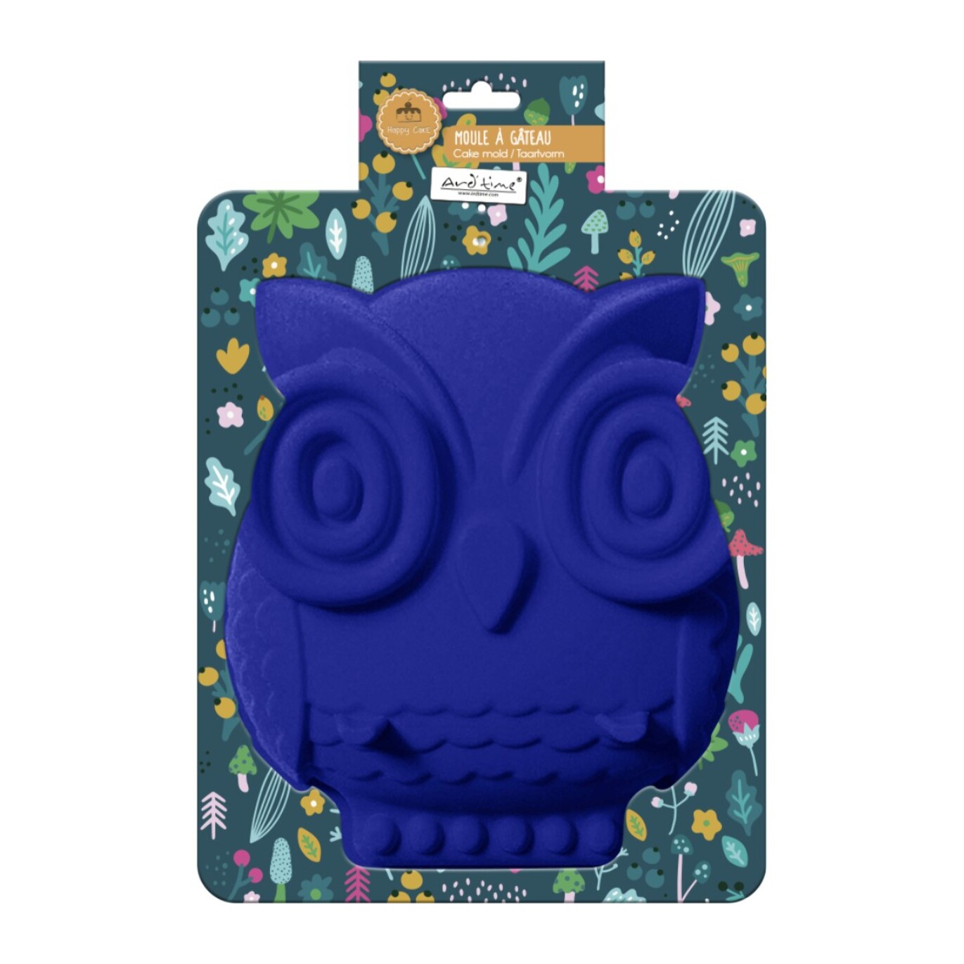 Moule à gâteau en silicone forme Hibou, Happy Cake