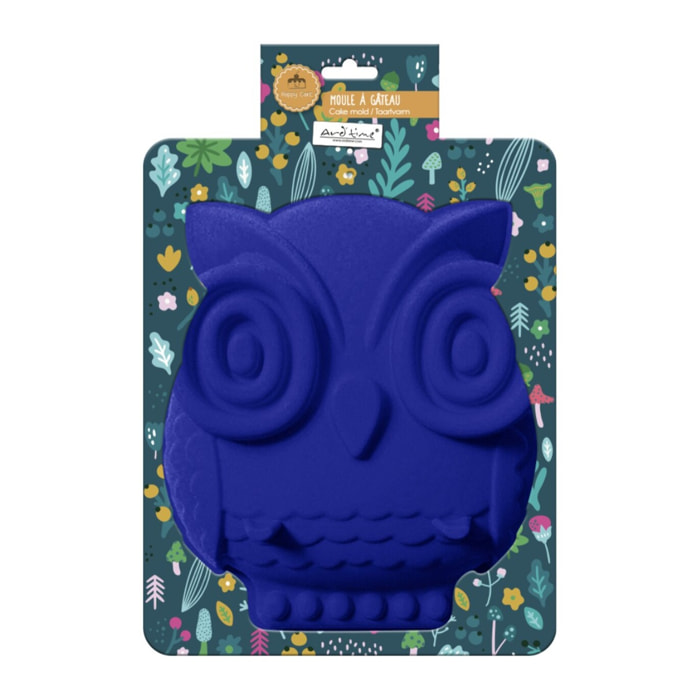 Moule à gâteau en silicone forme Hibou, Happy Cake
