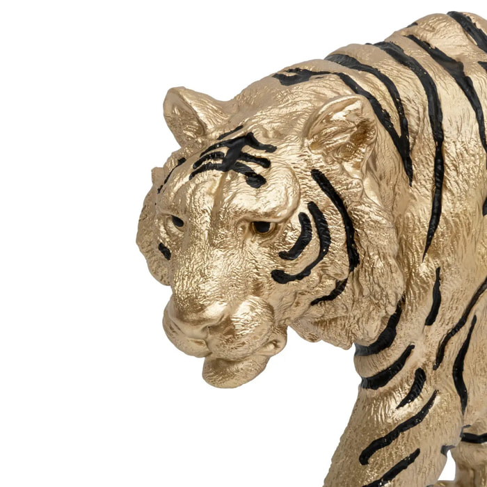 Tigre Tropical boudoir l.66cm résine or