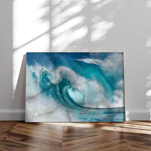 Tableau mer Tube bleu Tableau alu Dibond