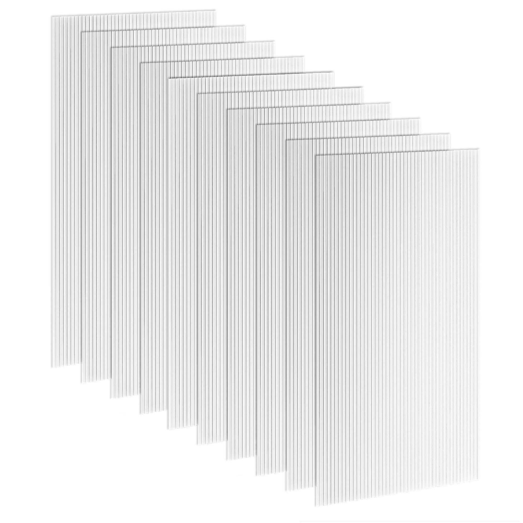 Lot de 10 panneaux polycarbonate alvéolaire 4 mm transparent dim. 120L x 60l cm