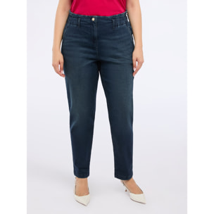 Fiorella Rubino - Jeans balloon efecto desgastado - Azul