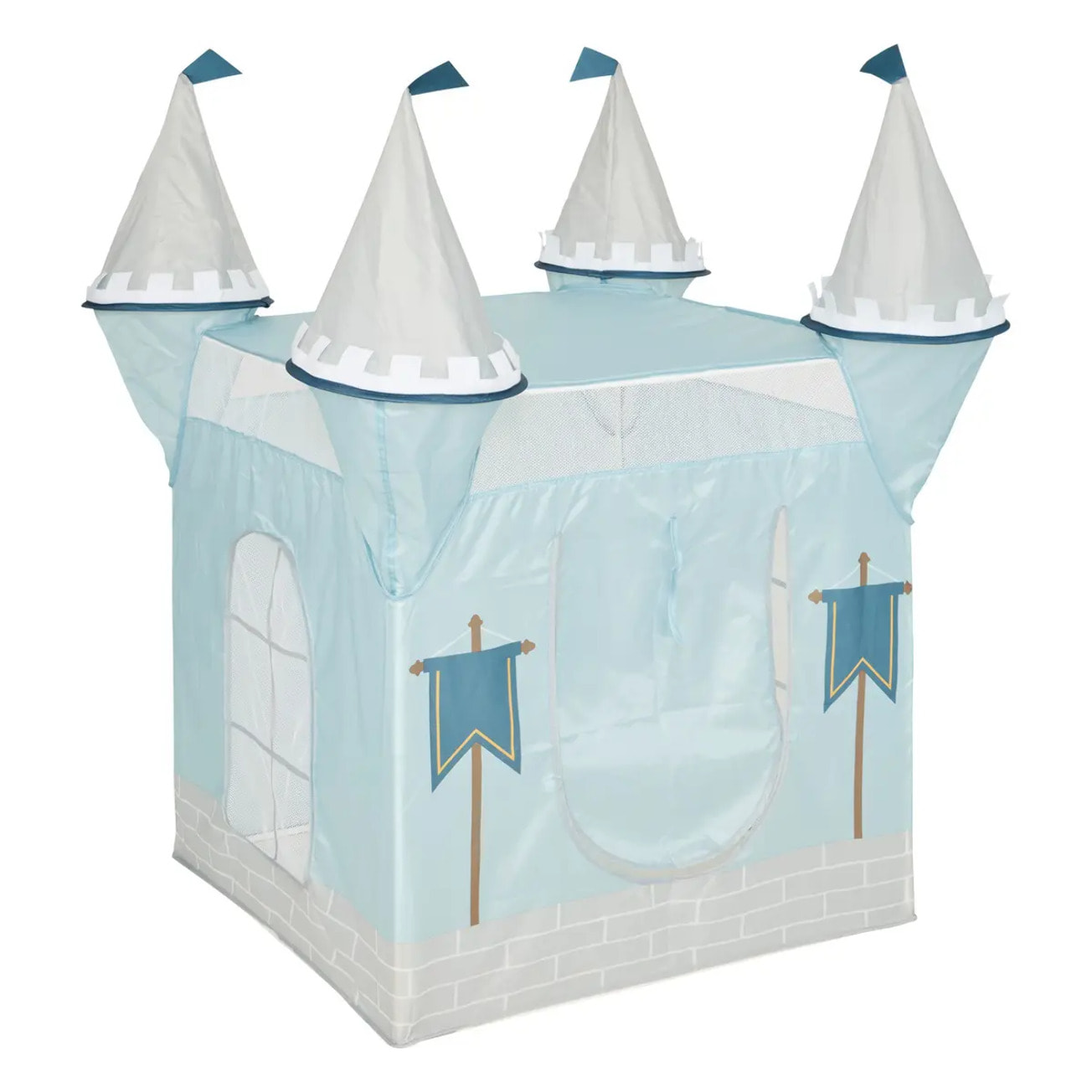 Tente château fort 130x78cm bleu
