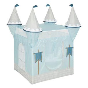 Tente château fort 130x78cm bleu