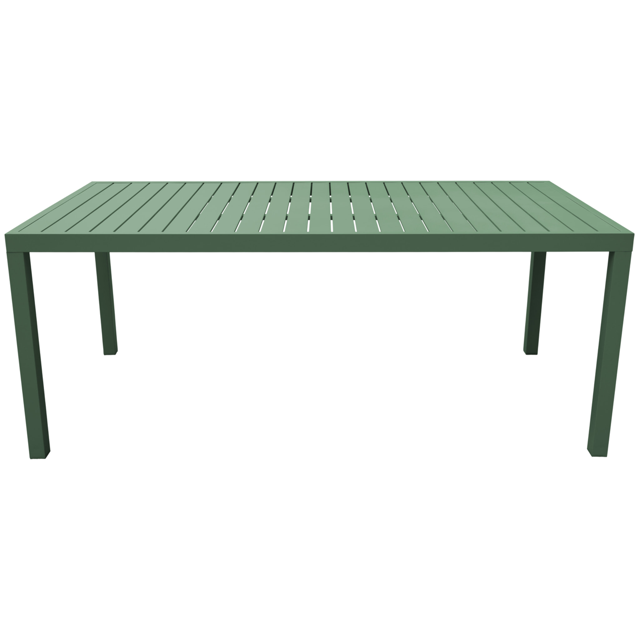 Salon de jardin BARI en textilène vert sauge 8 places - aluminium vert sauge