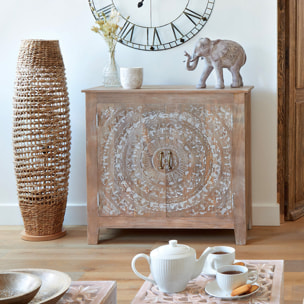 Buffet "Shirel" - manguier sculpté