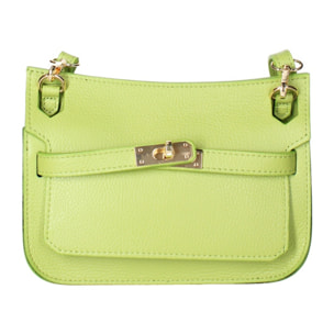 Borsa a tracolla da donna - Modello Katie - 100% vera pelle - 23.0 x 17.0 x 5.0 cm