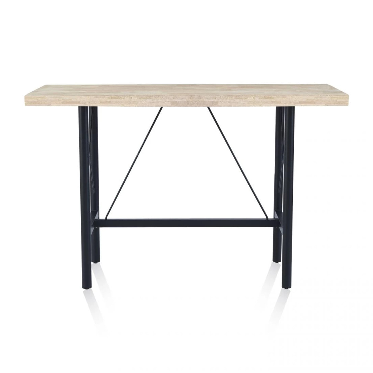 Mesa alta Bistro Negro - Roble