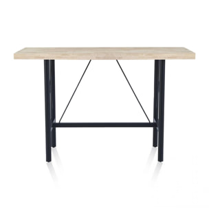 Mesa alta Bistro Negro - Roble