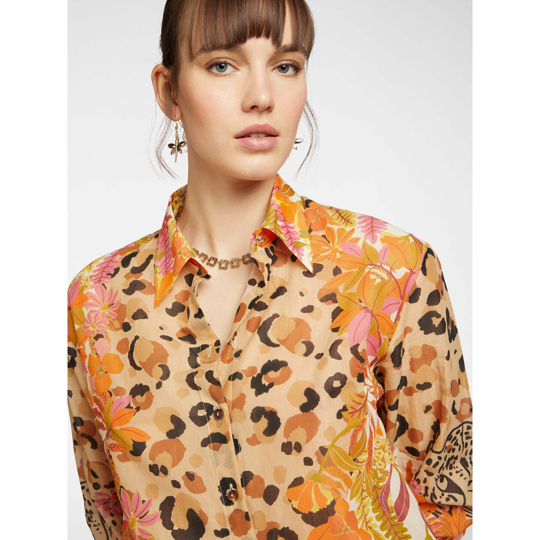 Elena Mirò - Camicia stampata - Beige