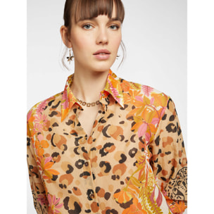 Elena Mirò - Camicia stampata - Beige