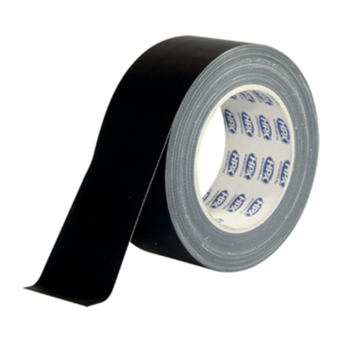 Ruban adhésif toile Gaffer 50mmx25m noir mat HPX - GB5025