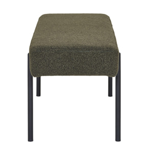 Romeo - banc - tissu bouclette - 100 cm - Vert Kaki